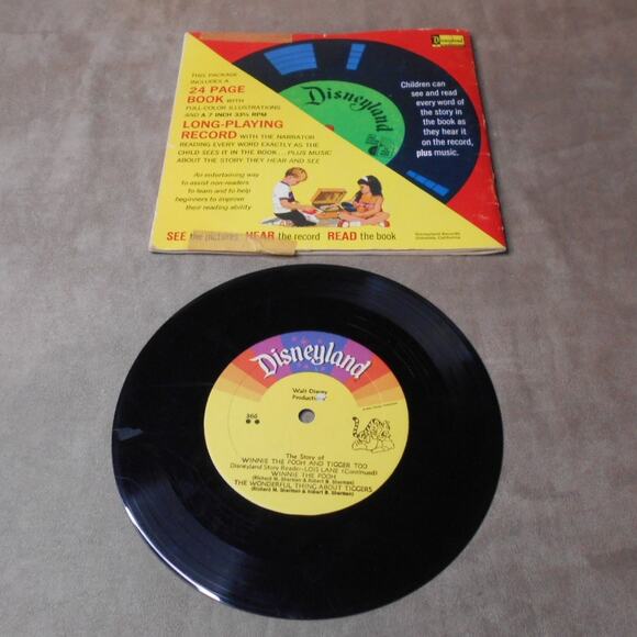 Disneyland Record & Book Lot: It's A Small World and Winnie the Pooh - Picture 4 of 16